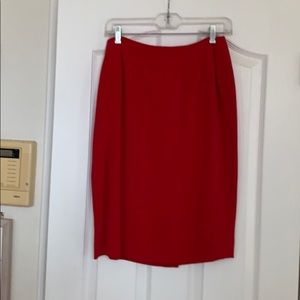 Vintage Dana Bachman red pencil skirt new size 12